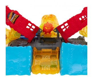 Torre en Llamas Monster Trucks Hot Wheels