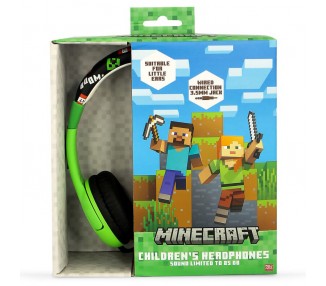 Auriculares infantiles Minecraft