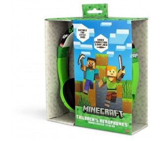 Auriculares infantiles Minecraft