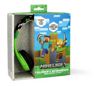 Auriculares infantiles Minecraft