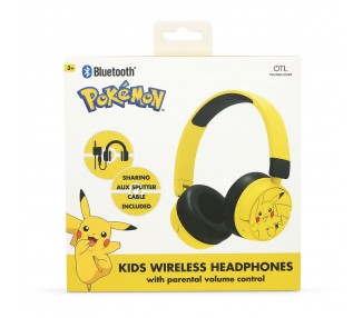 Auriculares infantiles Pikachu Pokemon