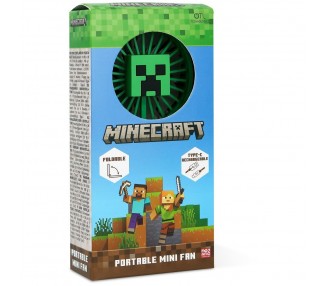 Mini Ventilador plegable portatil 3D Minecraft