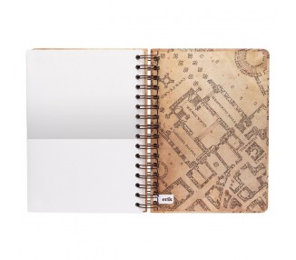 Cuaderno A5 Mapa del Merodeador Harry Potter