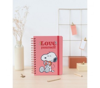 Cuaderno A5 Love Yourself Snoopy