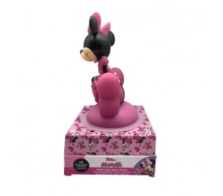 Lampara 3D con despertador Minnie Disney