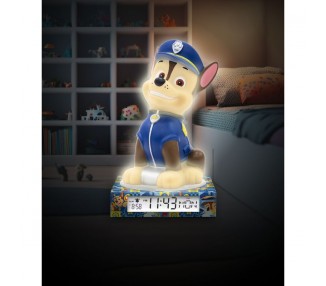 Lampara 3D con despertador Patrulla Canina Paw Patrol