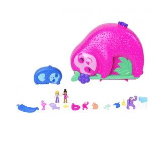 Cofre Familia de Perezosos 2 en 1 Polly Pocket