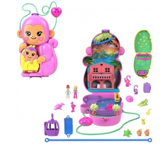 Cofre bolso Mama mono y bebe Polly Pocket
