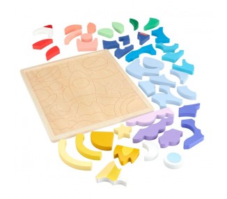 Puzzle Espacio madera 42pzs
