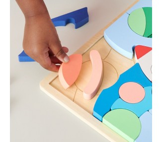 Puzzle Espacio madera 42pzs