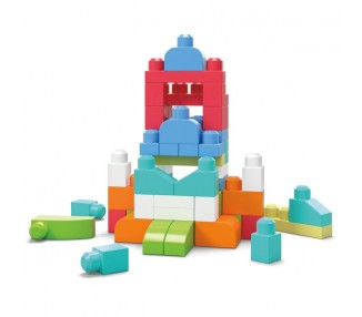 Bolsa Mega Bloks rosa 60pzs