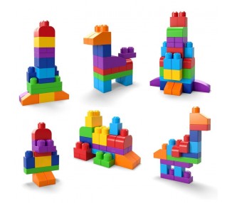 Bolsa Mega Bloks azul 60pzs