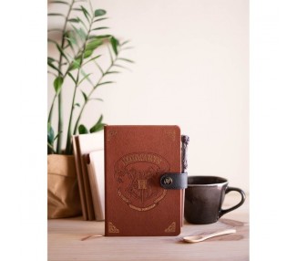 Cuaderno A5 premium + boligrafo varita Hogwarts Harry Potter