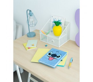 Cuaderno A5 premium + boligrafo proyector Stitch Disney