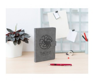 Cuaderno A5 premium + boligrafo Targaryen Juego de Tronos