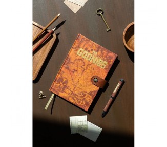 Cuaderno A5 premium + boligrafo proyector Los Goonies