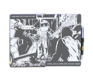 Cuaderno A5 premium + boligrafo Regreso al Futuro