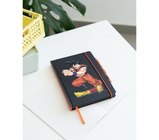 Cuaderno A5 premium + boligrafo proyector Dragon Ball Super