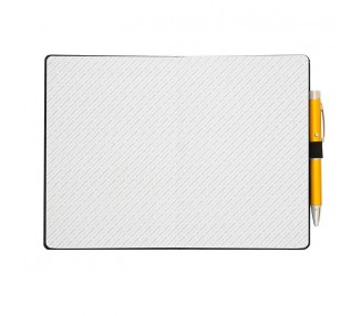 Cuaderno A5 premium + boligrafo proyector Real Madrid