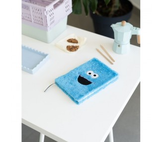 Cuaderno A5 premium peluche Monstruo de las Galletas Barrio Sesamo