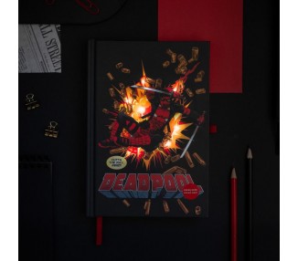 Cuaderno A5 premium led Deadpool Marvel