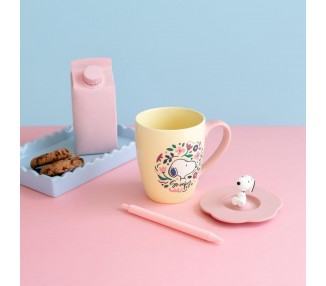 Taza premium tapa Snoopy