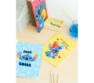 Set 3 cuadernos A5 Tropical Stitch Disney