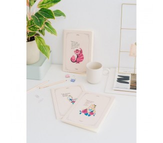 Set 3 cuadernos A5 Alicia en el Pais de las Maravillas Disney