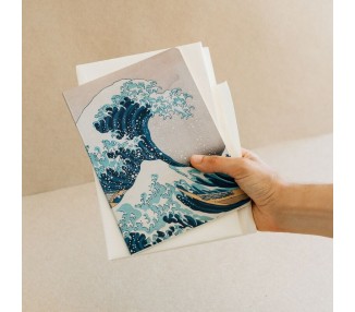 Set 3 cuadernos A5 La Gran Ola de Kanagawa Hokusai