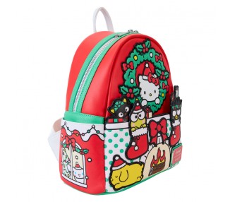 Mochila Christmas Hello Kitty Sanrio Loungefly 26cm