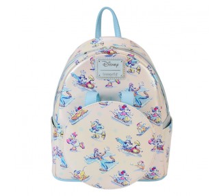 Set Mochila + Diadema orejas Winter Wonderland Mickey and Friends Disney Loungefly 26cm