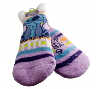 Calcetines antideslizantes sherpa Stitch Disney adulto