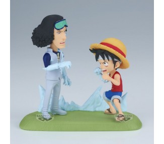 Figura Monkey D. Luffy vs Kuzan World Collectable Figure Log Stories One Piece 9cm