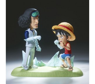 Figura Monkey D. Luffy vs Kuzan World Collectable Figure Log Stories One Piece 9cm