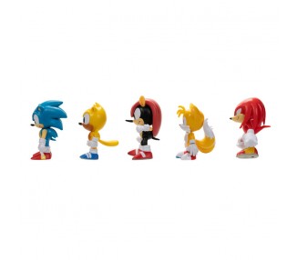 Blister 5 figuras Sonic the Hedgehog 6cm