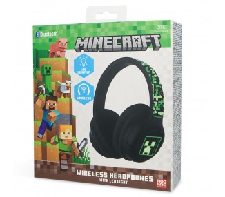Auriculares inalambricos LED Minecraft