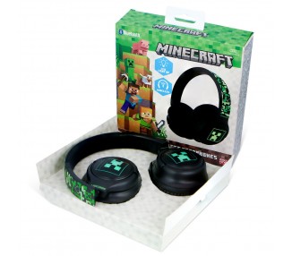 Auriculares inalambricos LED Minecraft