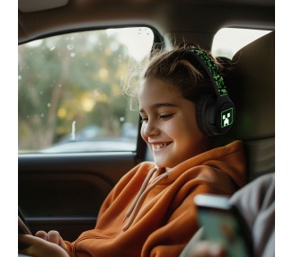 Auriculares inalambricos LED Minecraft