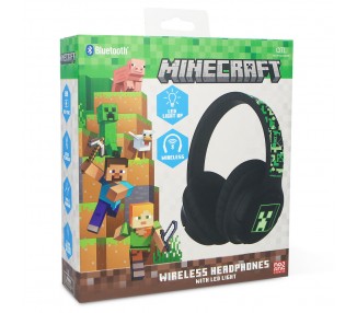 Auriculares inalambricos LED Minecraft