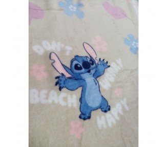 Manta coralina Stitch Disney 110x150cm