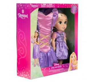 Muñeca Rapunzel + Disfraz Disney 38cm