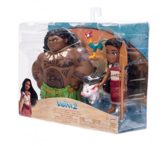 Blister Muñeca Vaiana & Maui Vaiana Moana 2 Disney 15cm