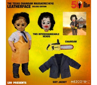 Muñeco Leatherface Deluxe Edition 1974 La matanza de Texas 26cm