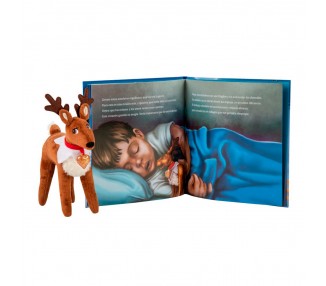 Set Cuento + Peluche Reno Elf Pets español