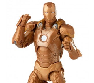 Set 2 figuras Happy Hogan and Iron Man Mark XXI Iron Man 3 The Infinity Saga Marvel 15cm