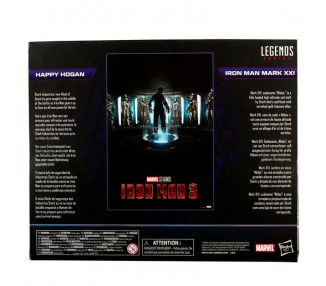 Set 2 figuras Happy Hogan and Iron Man Mark XXI Iron Man 3 The Infinity Saga Marvel 15cm