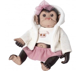 Muñeco Bebe reborn mono capucha y falda