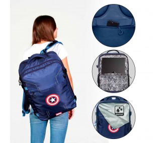 Mochila Capitan America Marvel 49cm