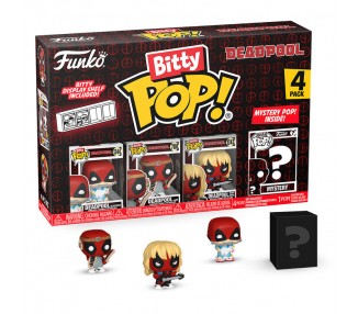 Blister 4 figuras Bitty POP Marvel Deadpool surtido