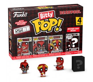 Blister 4 figuras Bitty POP Marvel Deadpool surtido